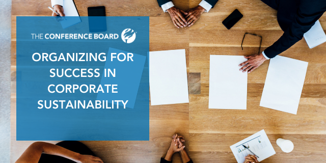 Organizing for Success in Corporate Sustainability